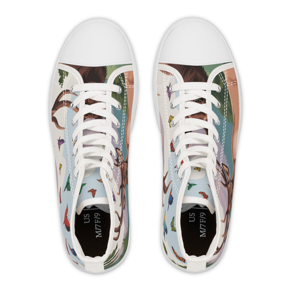 Nature-Inspired Women's High Top Sneakers, Trendy High Tops, Unique Sneakers, Animal Print Shoes, Perfect for Outdoors, Gift for [...]
