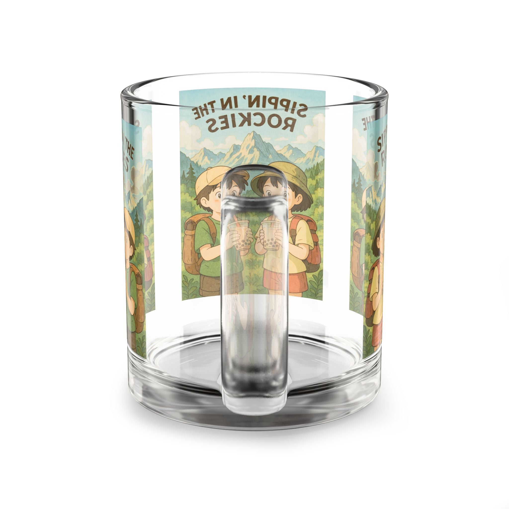 Whimsical Adventure Glass Mug | Fun Camping Drinkware | Perfect Gift for Nature Lovers, Hikers, Friends Gatherings | Collectible [...]