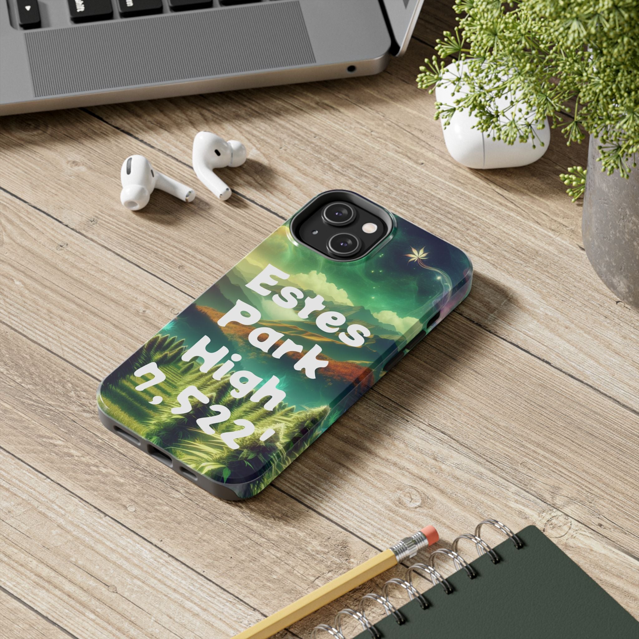 Estes Park Tough Phone Case, Outdoor Adventure Phone Cover, Nature Lover Gift, Hiking Phone Accessory, Personalized Phone Case