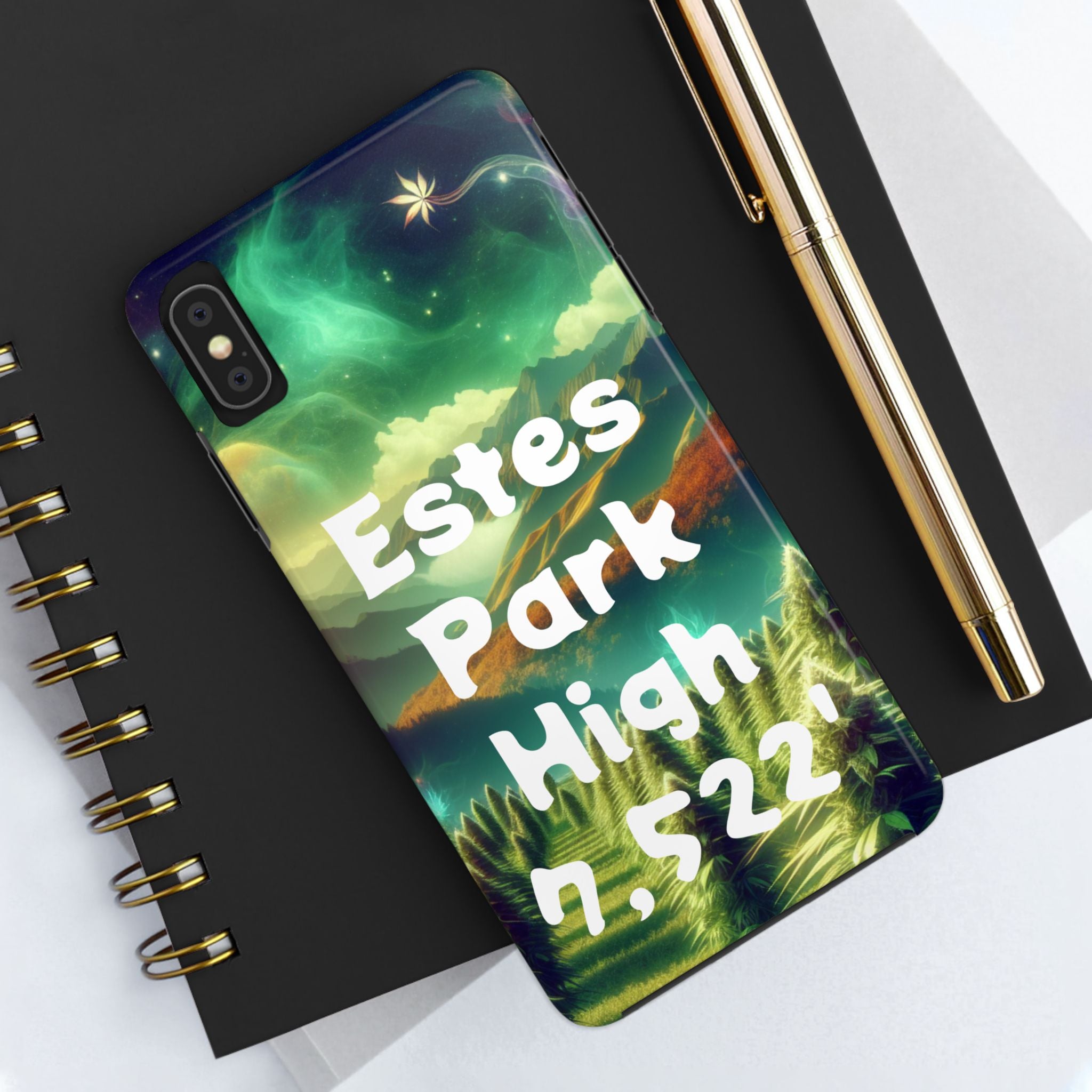 Estes Park Tough Phone Case, Outdoor Adventure Phone Cover, Nature Lover Gift, Hiking Phone Accessory, Personalized Phone Case