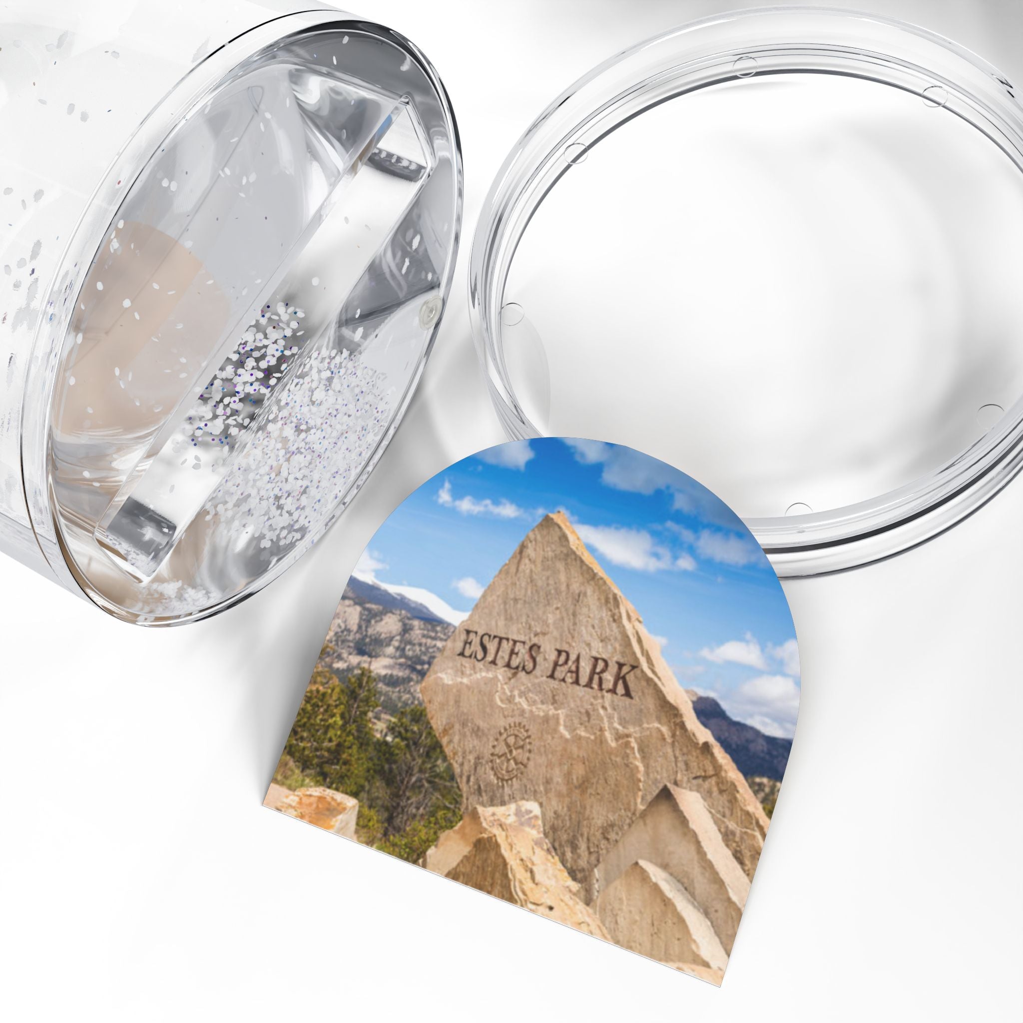 Estes Park Snow Globe, Scenic Souvenir Gift, Winter Decor, Home Accent, Travel Keepsake, Holiday Ornament