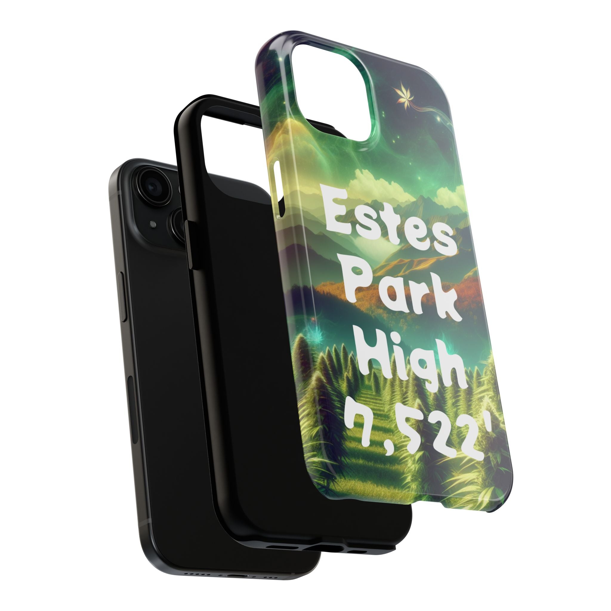 Estes Park Tough Phone Case, Outdoor Adventure Phone Cover, Nature Lover Gift, Hiking Phone Accessory, Personalized Phone Case