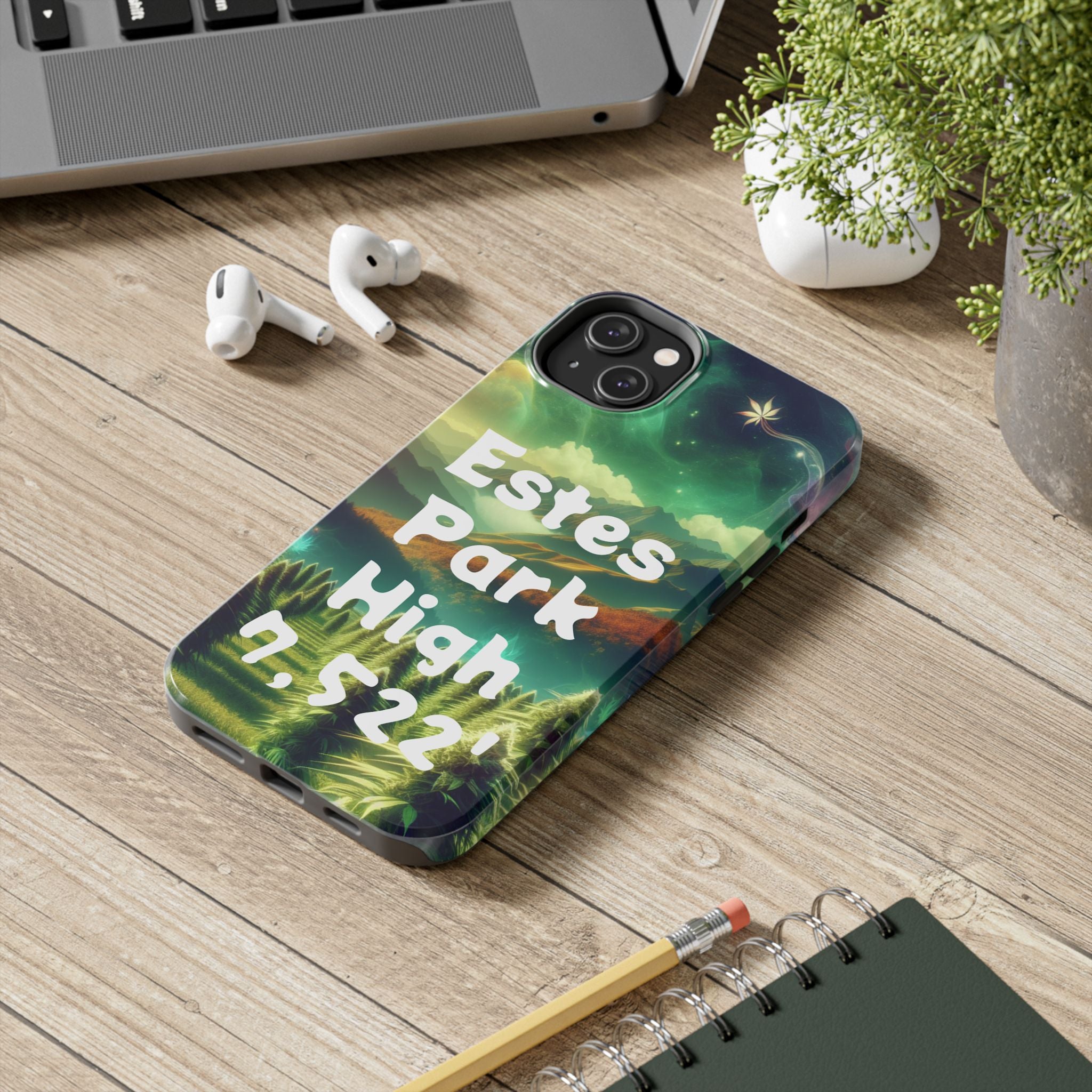 Estes Park Tough Phone Case, Outdoor Adventure Phone Cover, Nature Lover Gift, Hiking Phone Accessory, Personalized Phone Case