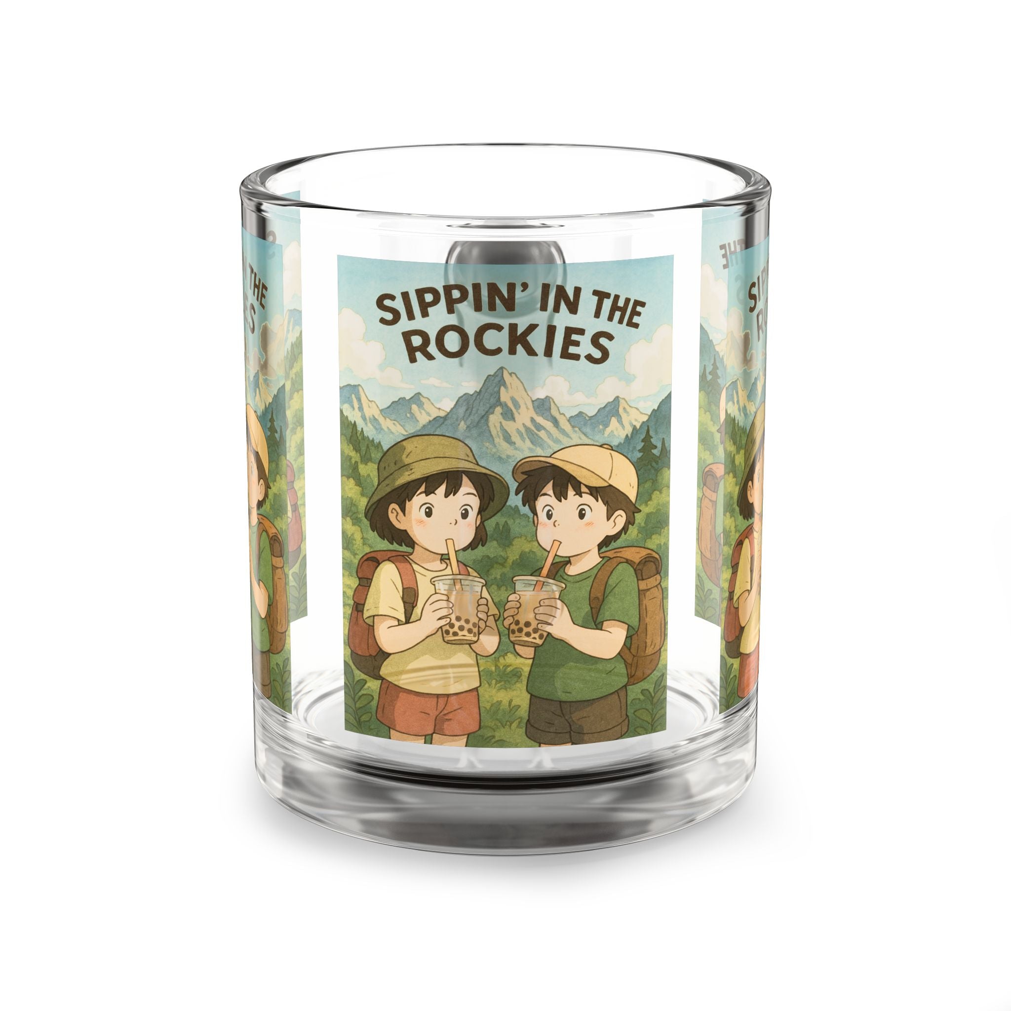 Whimsical Adventure Glass Mug | Fun Camping Drinkware | Perfect Gift for Nature Lovers, Hikers, Friends Gatherings | Collectible [...]