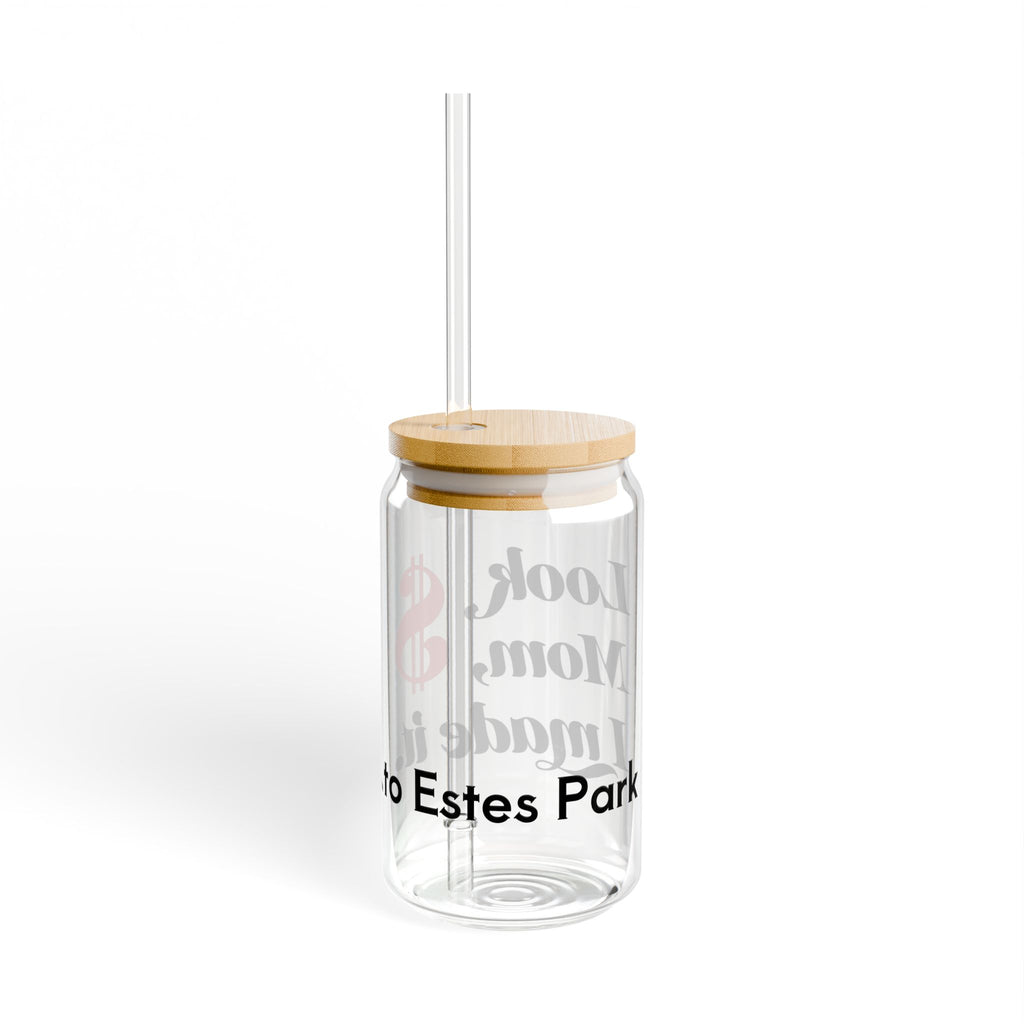 Inspirational Sipper Glass with Straw - Perfect Gift for Moms, Unique Celebration Drinkware, Motivational Kitchen Decor, Eco-Friendly