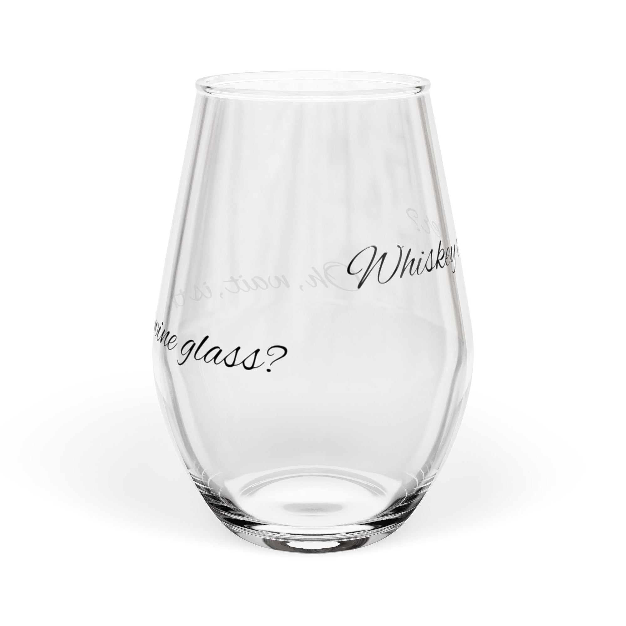 Engraved Stemless Wine Glass