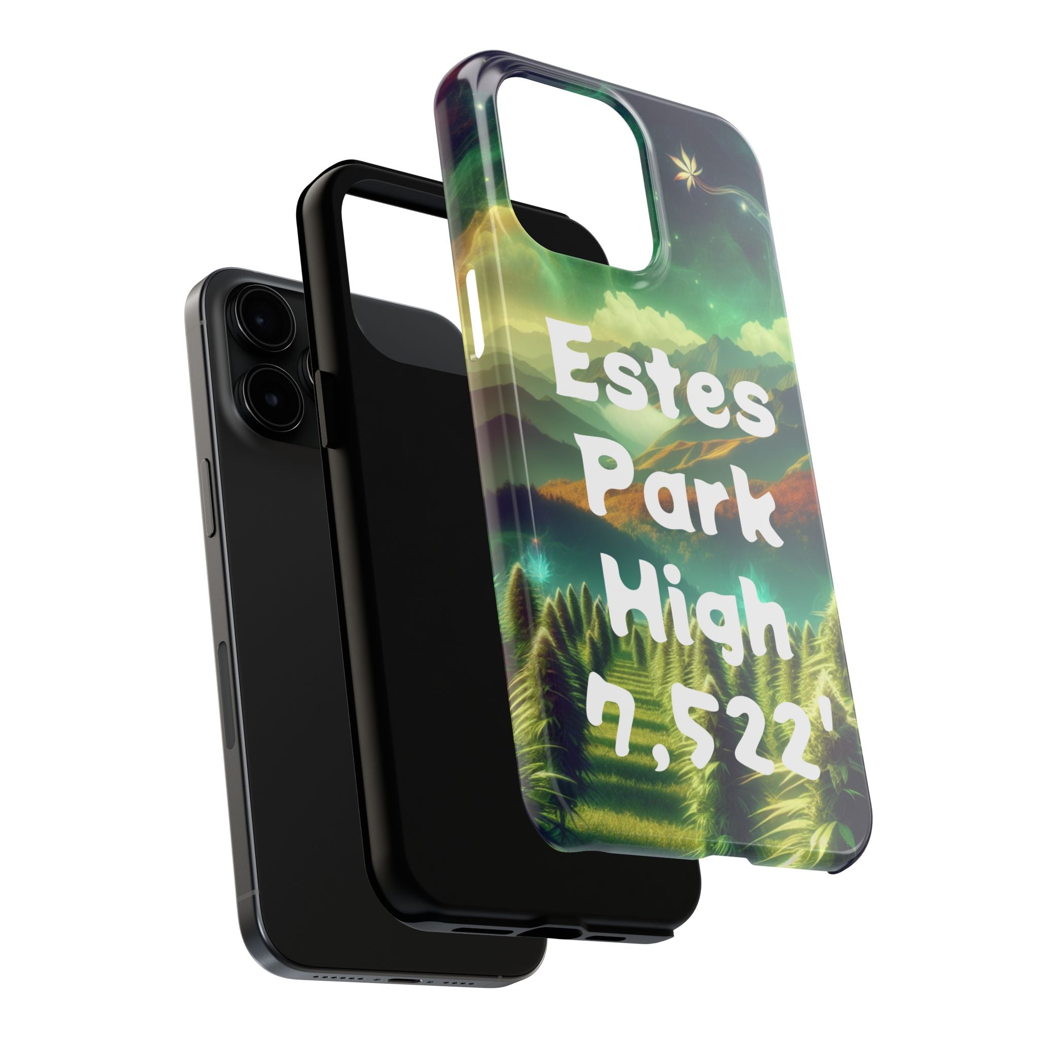 Estes Park Tough Phone Case, Outdoor Adventure Phone Cover, Nature Lover Gift, Hiking Phone Accessory, Personalized Phone Case