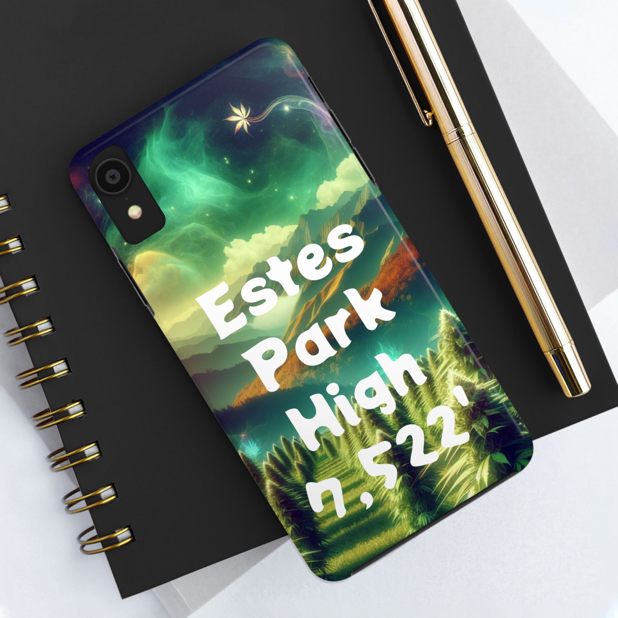 Estes Park Tough Phone Case, Outdoor Adventure Phone Cover, Nature Lover Gift, Hiking Phone Accessory, Personalized Phone Case