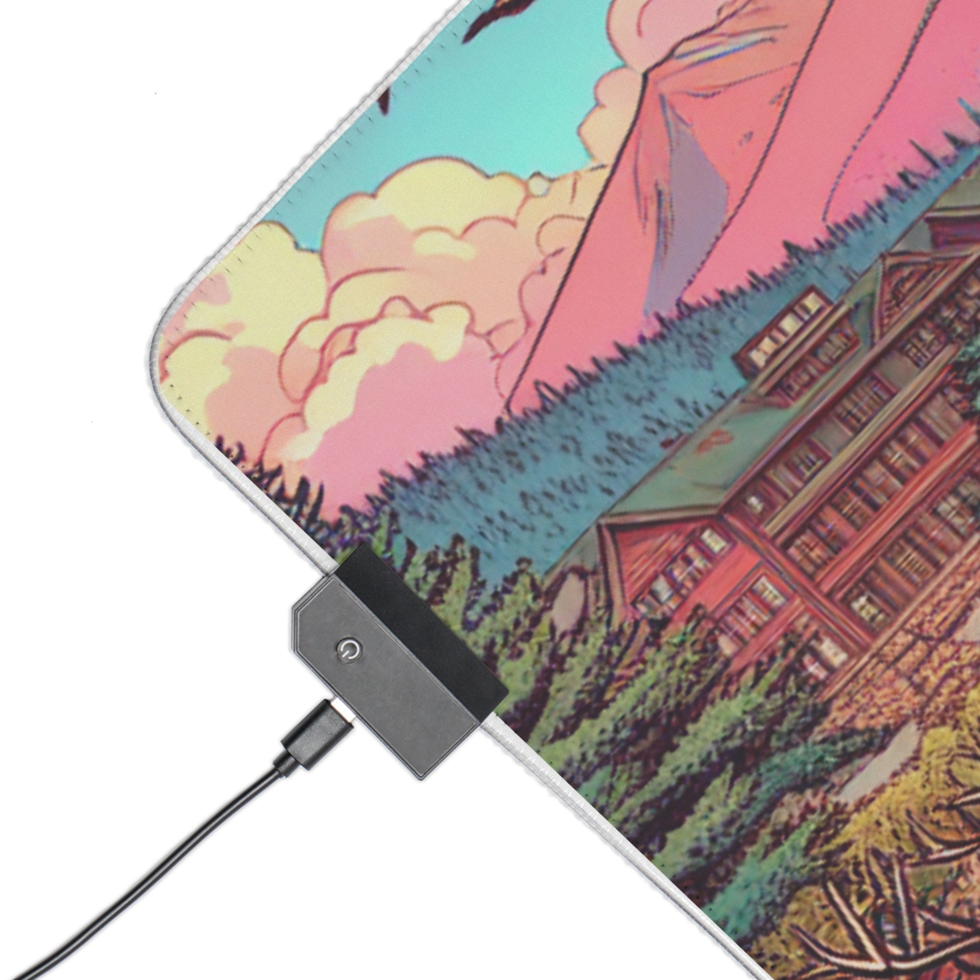 EP inspired Vibrant LED Gaming Mouse Pad, Colorful Desk Decor, Unique Gaming Gift, LED Lighted Mouse Mat, Gaming Accessories for Streamers