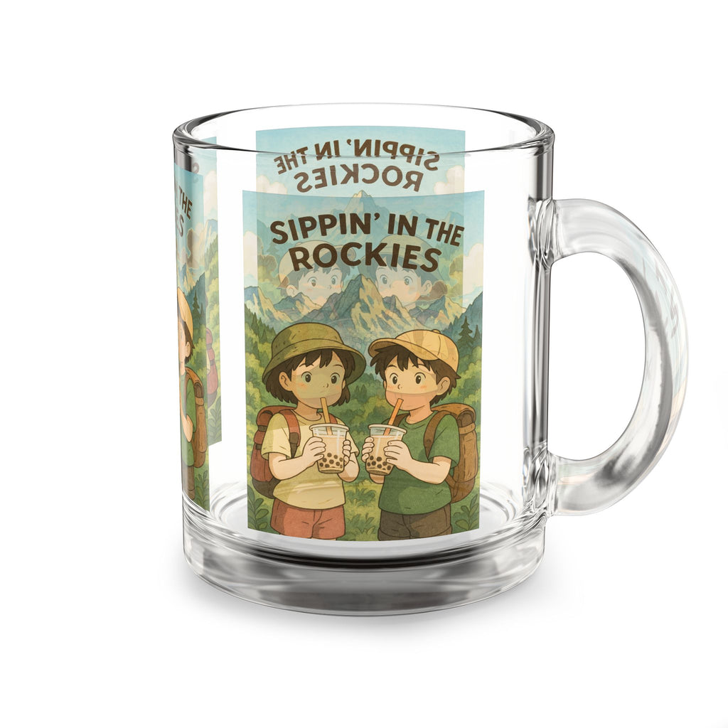Whimsical Adventure Glass Mug | Fun Camping Drinkware | Perfect Gift for Nature Lovers, Hikers, Friends Gatherings | Collectible [...]