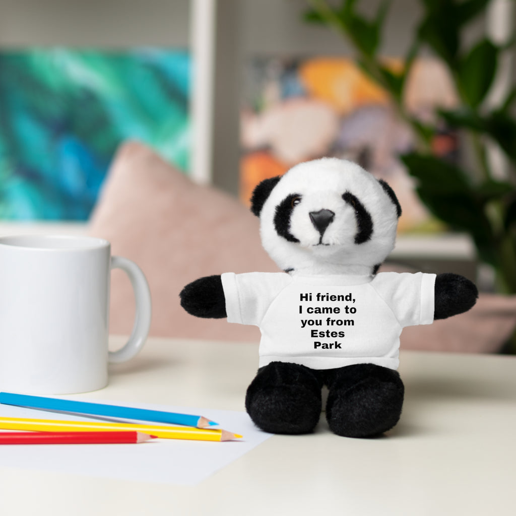 Stuffed Animal with Tee, Cute Bear Plushie, Personalized Gift for Kids, Souvenir from Estes Park, Adorable Cuddle Buddy, Cute Toy for [...]
