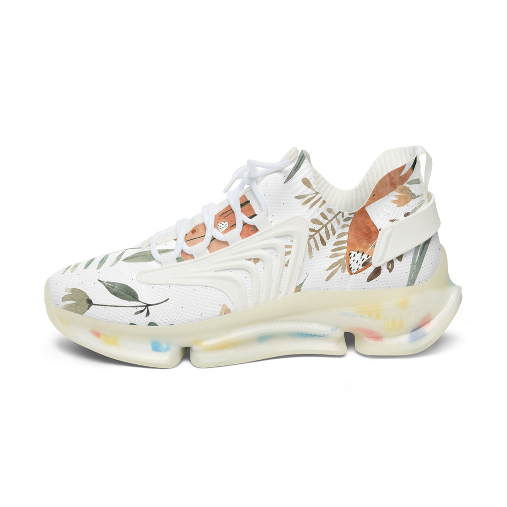 Stylish Floral Women's Mesh Sneakers, Lightweight Sneakers, Casual Footwear, Spring Fashion, Trendy Athletic Shoes
