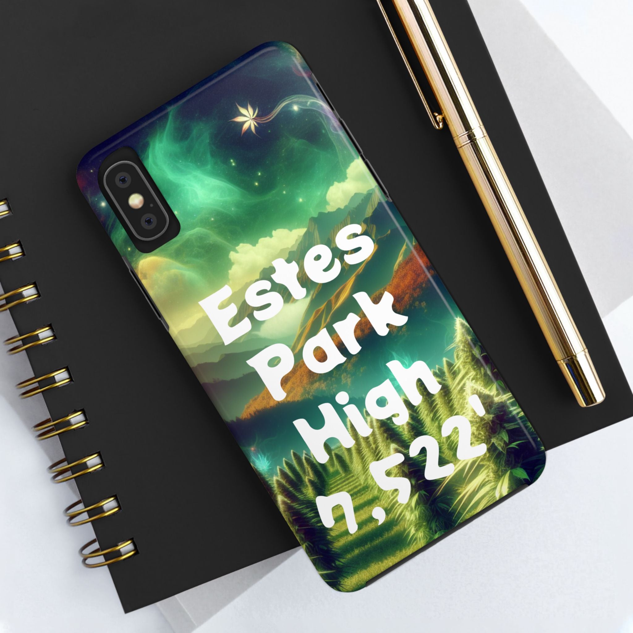 Estes Park Tough Phone Case, Outdoor Adventure Phone Cover, Nature Lover Gift, Hiking Phone Accessory, Personalized Phone Case