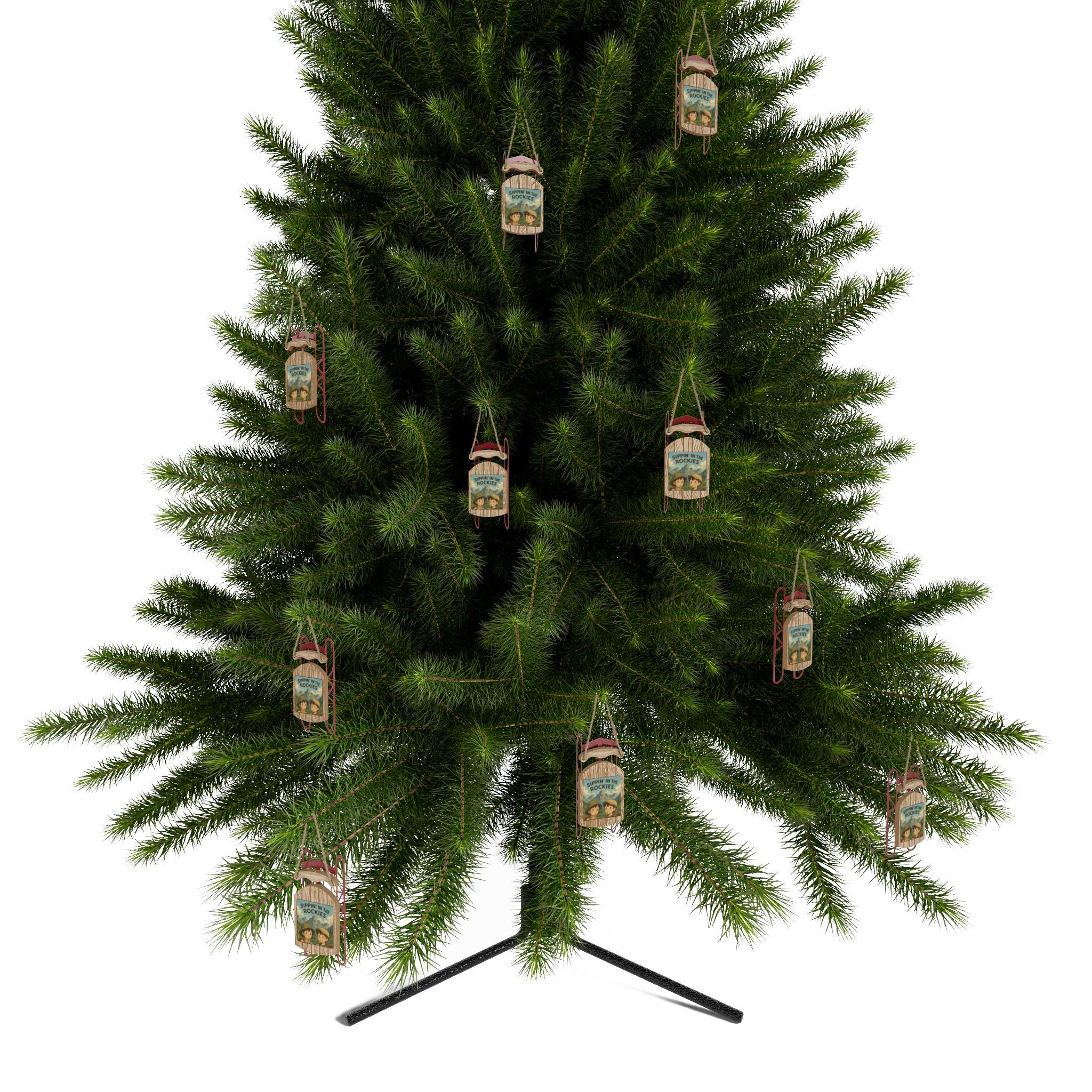 Rustic Sled Ornaments for Holiday Decor, Winter Wonderland Decor, Unique Christmas Tree Decorations, Handcrafted Wooden Ornaments, [...]