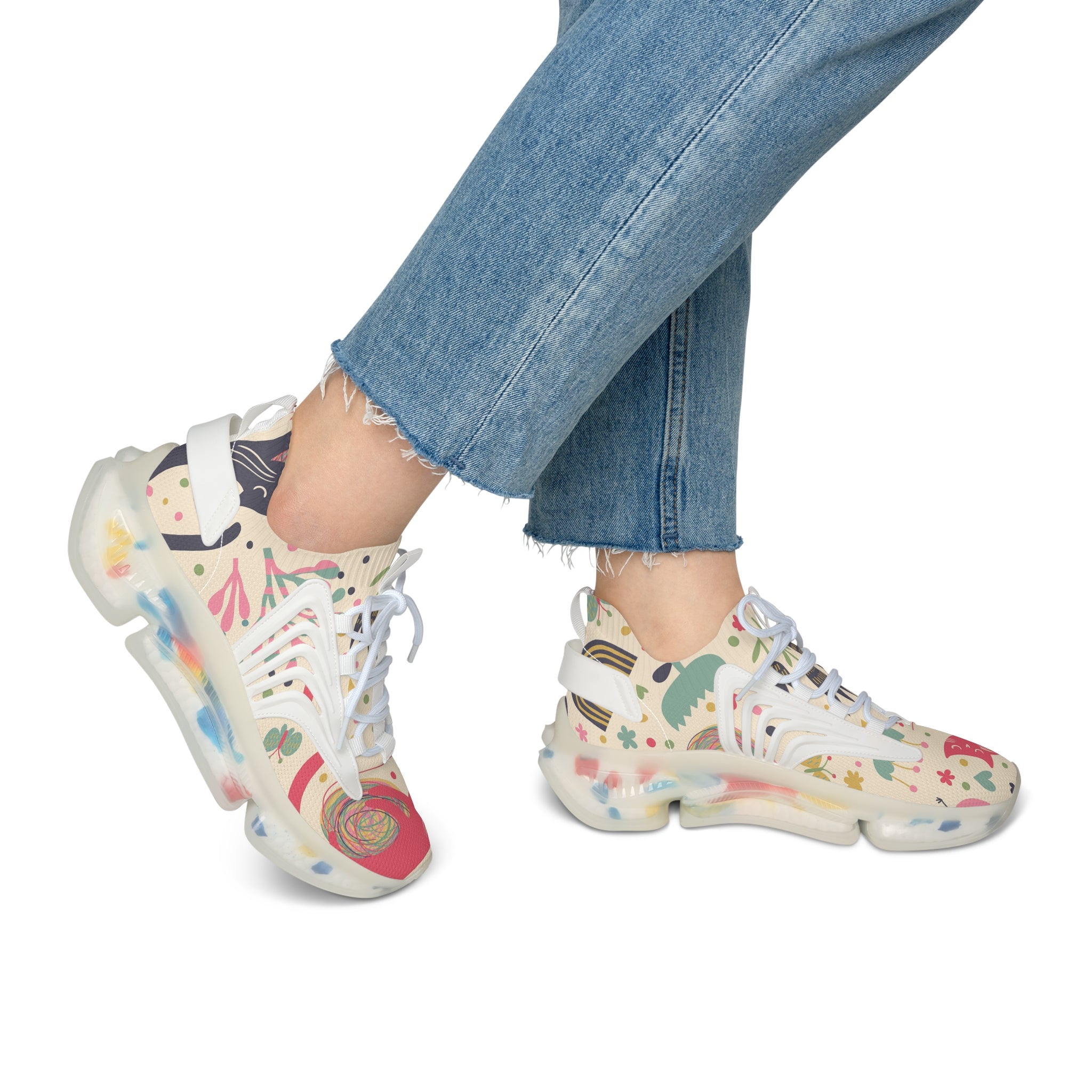 Colorful Women's Mesh Sneakers | Trendy Athletic Shoes, Lightweight Fashion Sneakers, Unique Mesh Trainers, Casual Walking Shoes, Gift [...]