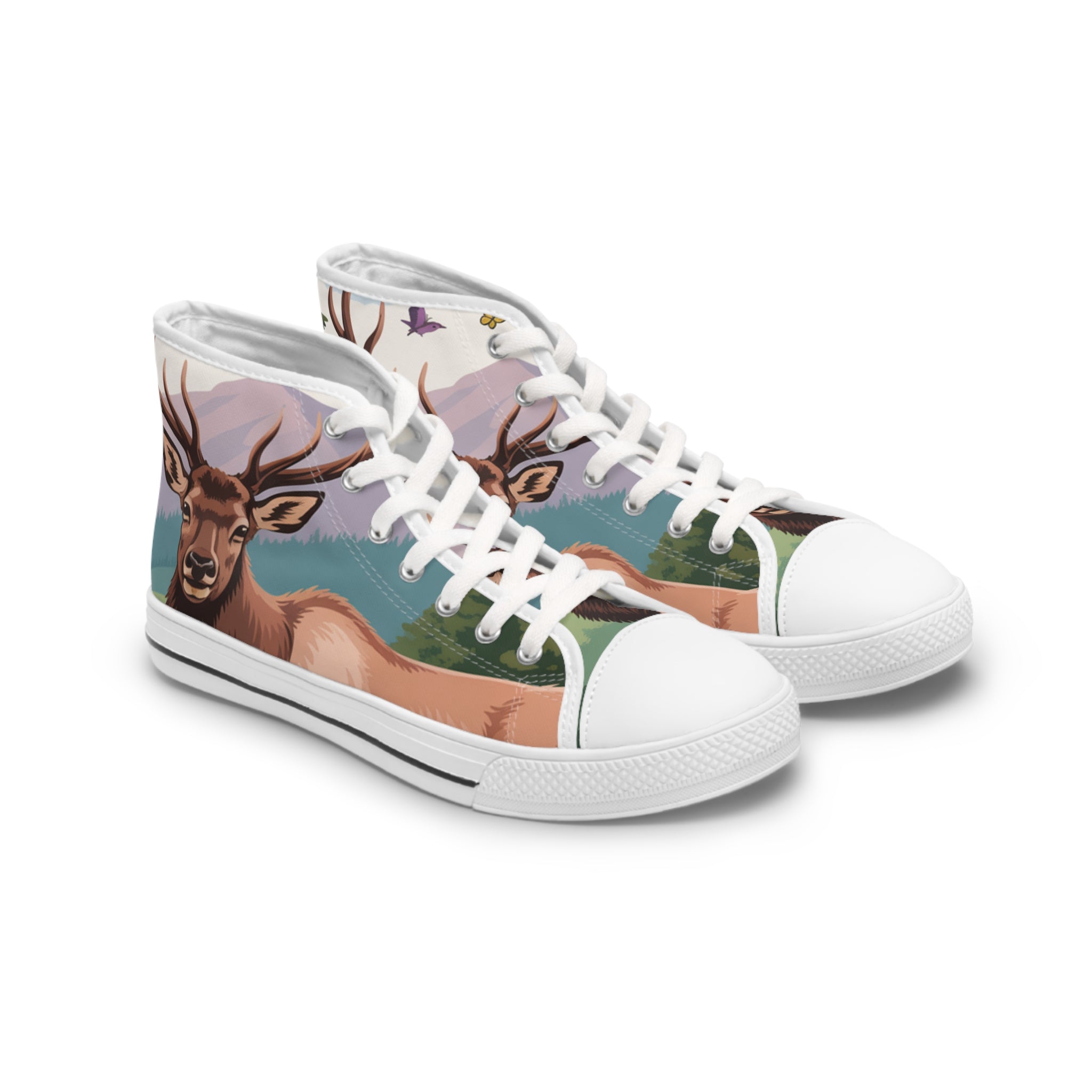 Nature-Inspired Women's High Top Sneakers, Trendy High Tops, Unique Sneakers, Animal Print Shoes, Perfect for Outdoors, Gift for [...]