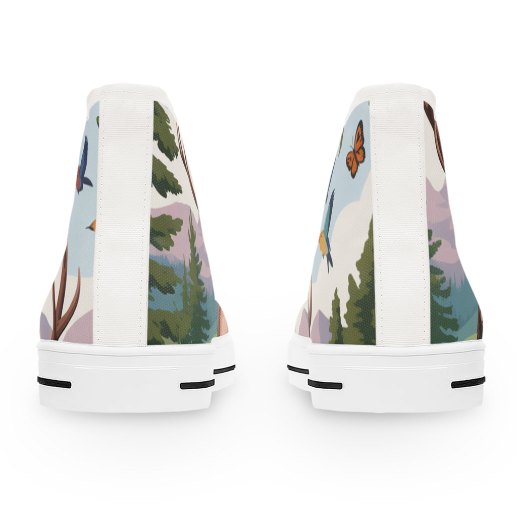 Nature-Inspired Women's High Top Sneakers, Trendy High Tops, Unique Sneakers, Animal Print Shoes, Perfect for Outdoors, Gift for [...]