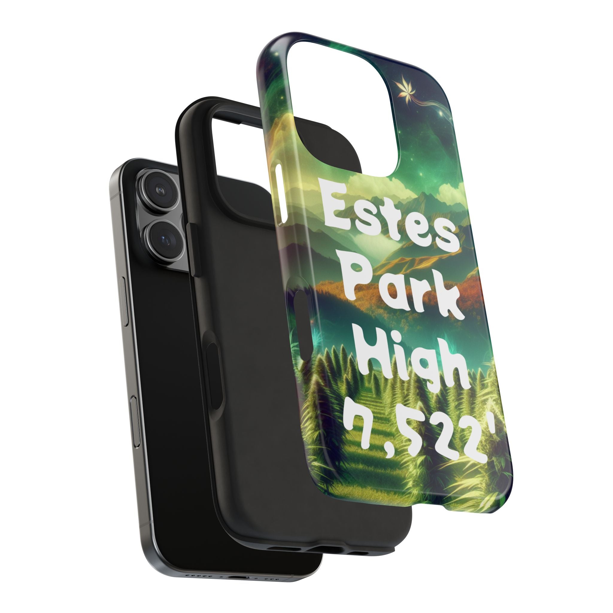Estes Park Tough Phone Case, Outdoor Adventure Phone Cover, Nature Lover Gift, Hiking Phone Accessory, Personalized Phone Case
