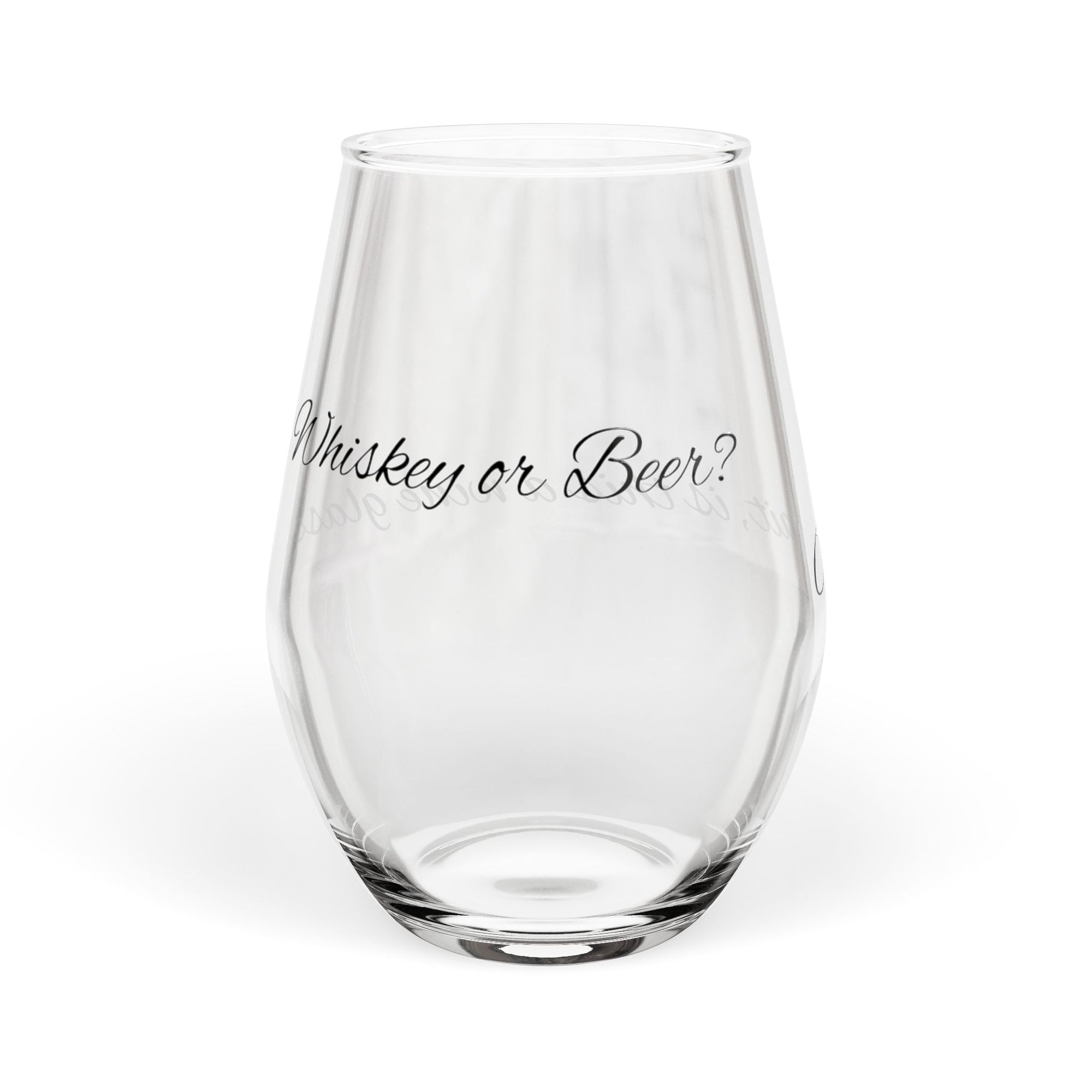 Engraved Stemless Wine Glass