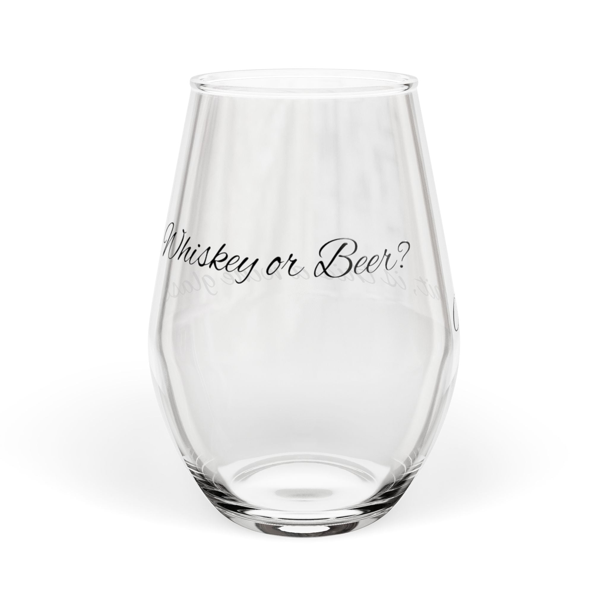 Engraved Stemless Wine Glass