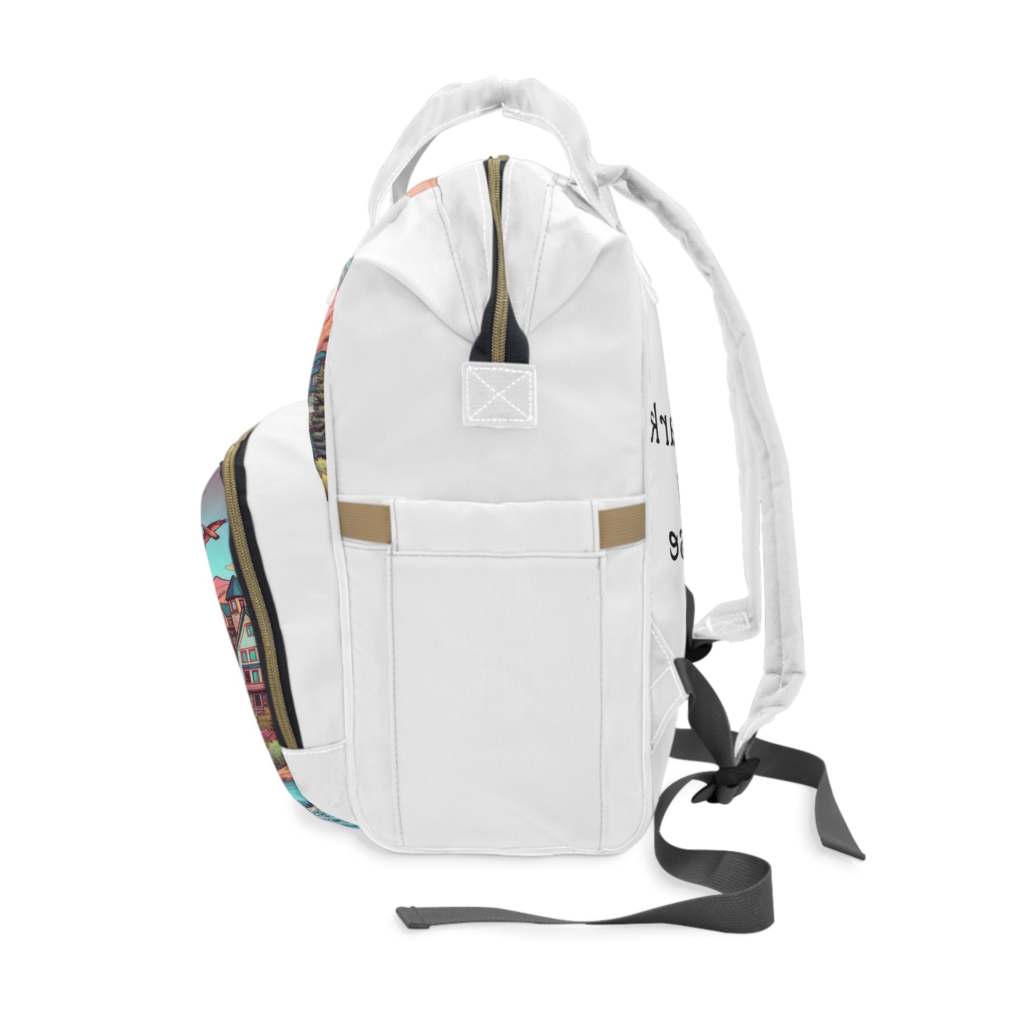 Stylish Multifunctional Diaper Backpack, Trendy Baby Bag, Adventurous Parent Gear, Travel Ready, Eco-Friendly Diaper Carrier
